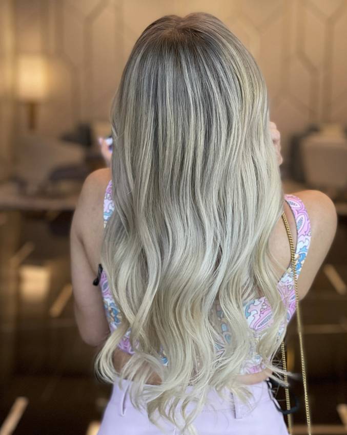 Ash Blond Gray hair